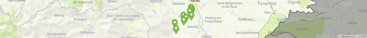 Map view for Pharmacies emergency services nearby Lannach (Deutschlandsberg, Steiermark)